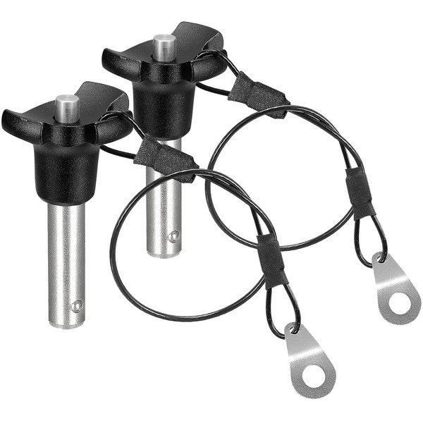 2Pcs Triangular Cap Ball Locking Pins with Button Handle, 304