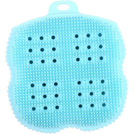 1 Pieza De Toalla De Baño De Silicona Portátil Para Baño, Cepillo Para Frotar La Espalda, Artefacto De Baño, Masaje, Cepillo Para Lavar La Cabeza, Cepillo Facial Multiusos Para