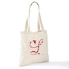 CafePress Monogrammed(L) Tote Bag Natural Canvas Tote Bag, Reusable Shopping