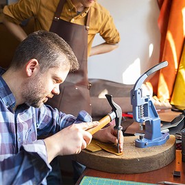 12 Pieces Hole Punch Set Punch Tool Round Steel Leather Hole Punch Leather Hole Punch Set Hollow 0.5 mm - 6 mm for Leather Watch Straps Belt Canvas Eyelet Paper