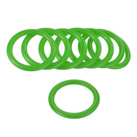 M METERXITY 24 Pack Carnival Ring -Toss Rings Plastics Hoops Apply to Outdoor/Party/Games (4cm ID Green)