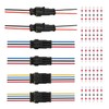 HUAZIZ 2/3/4 Pin Cable Connector Plug, 6 Sets Waterproof Plug