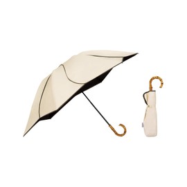 [2024] Wpc. Strongest Parasol UVO Umbrella/3 Tier Floral Beige <100% Light & UV Reduction/UPF50+/Thermal Shield/Rain Protection> Rib: 21.7 inches (55 cm), Women's, Bamboo Stylish, Cute, Female