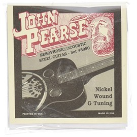 John Pearse JP3050 Pure Nickel Acoustic Guitar Strings, Medium
