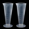 Uotyle 100mL Clear Graduated Measuring Cup Capacity Beaker Cone Shape