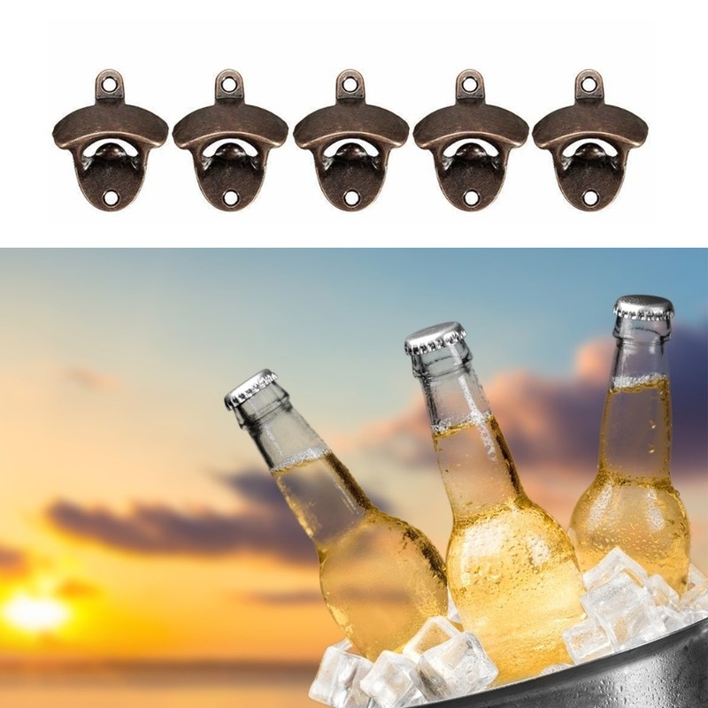 10 Pcs Wall Mount Bottle Opener Vintage Style Rustic Strong