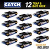12 Pack Cockroach Killer Indoor Home, Cockroach Traps Indoor Sticky,