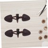 minkissy 4 Sets Imitation Horn Leather Buckle Toggle Closures for