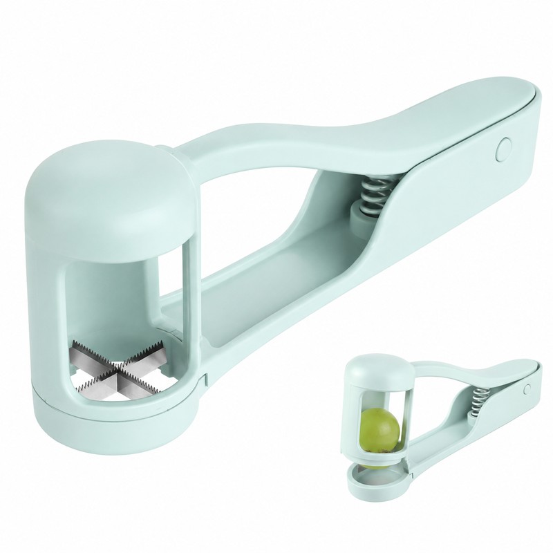 Grape Cutter for Toddler Snack Prep – Stainless Steel Quartering