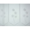 Clever-Kauf-24 Net Curtain Jacquard Flower White Bistro Curtain in 6
