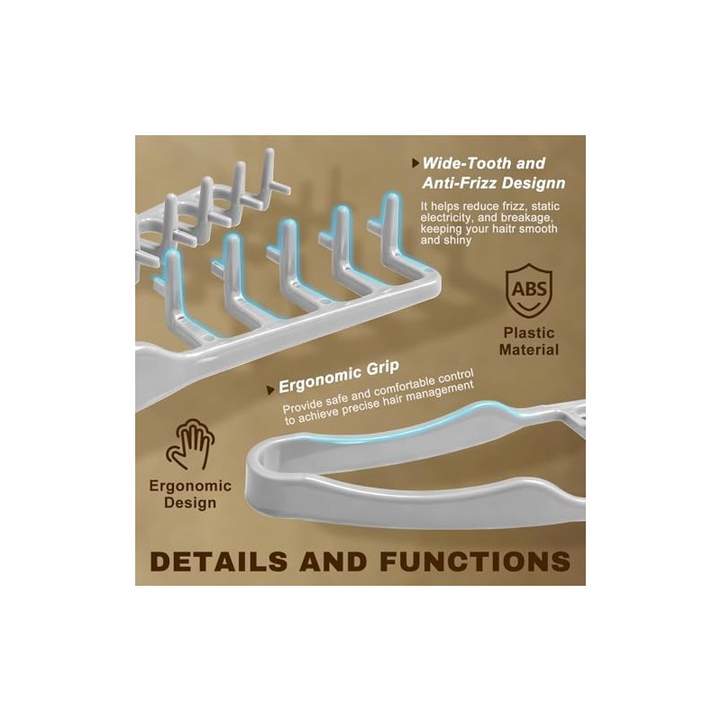 Texture Comb, Volumizing Fluffy Texture Styling Comb for Men and