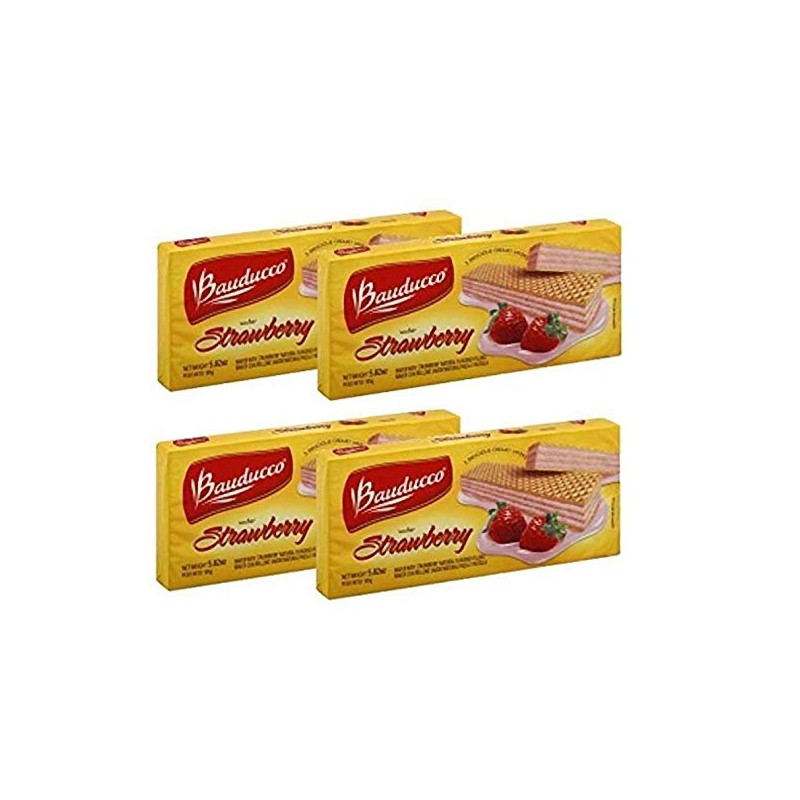 Bauducco - Strawberry Wafer - 5.82 Oz (Pack of 04)