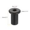 sourcing map M8 T-nuts, 20pcs Carbon Steel Hex Socket Head