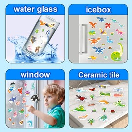 Reusable Sticker Books for Kids 2-4,for Travel Toys Sticker Books for Toddlers 2-4 Years Girls Boys Birthday Gifts,Toddler for Sticker Book Ages 1-3，Washable Stickers Books,Jungle Insects