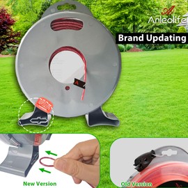 A ANLEOLIFE 1-Pound Commercial Square .080-Inch-by-557-ft String Trimmer Line Donut,with Built-in Line Cutter, Orange