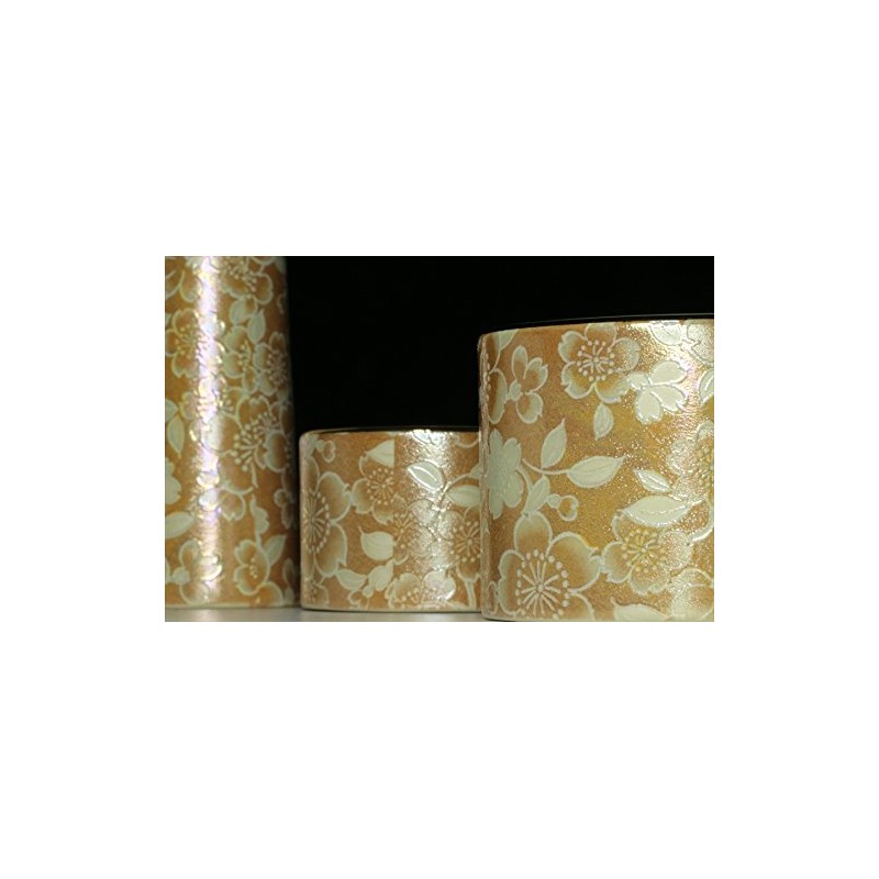 やまこう 仏具 仏具セット ■花柄 5点セット ミニ シャンパン モダン 家具調 仏壇