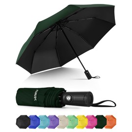 Seniny Windproof Travel Umbrella, Automatic Umbrellas for Rain, Portable & Compact for Backpack, Strong UV for Protection, Folding Small Umbrellas for Car, Sun Umbrella for Walking