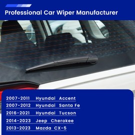 EMITHSUN 14 Inch Rear Wiper Blade Replacement for 2007-2011 Accent,2007-2012 Santa Fe,2016-2021 Tucson Original Equipment Replacement- 14" (Pack of 1)