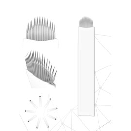 Mellie Microblading NANO U18 Microblading Blade 25 pcs - NANO 18 Pins .15mm Diameter Thinnest Blade On The Market - Best Microblading Blade for Crisp & Clean Strokes For Microblading Eyebrows