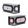 ALLGOOD Clear Tail Lights Steel Boxes Housing w/6Inch Oval LED