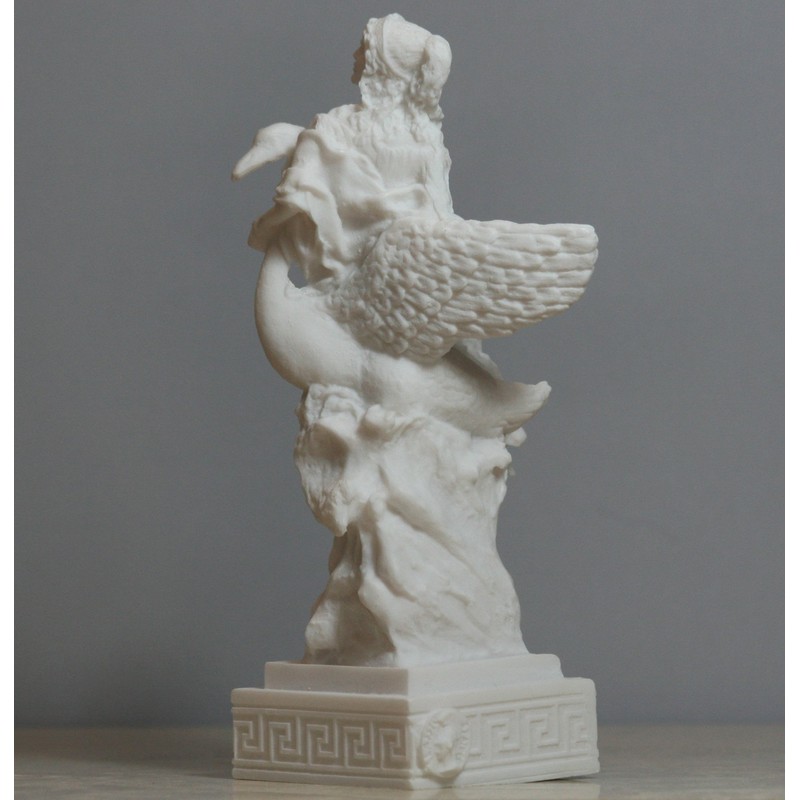 Aphrodite & Swan Greek Goddess Venus Statue Alabaster Sculpture 16