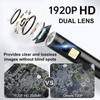 1920P HD Dual Lens Endoscope Camera Semi-Rigid Snake Cable IP67