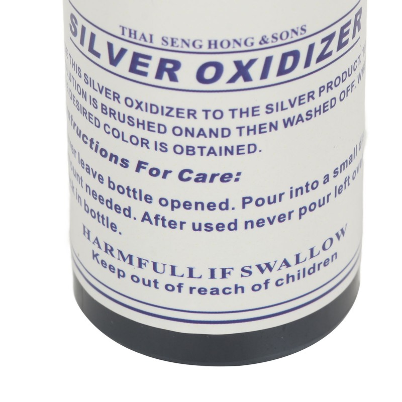 Silver Oxidizer Solution Jewelry Making Black Fast Acting Vintage Effect