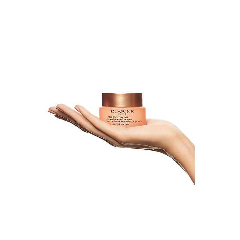 Clarins Extra-firming Wrinkle Control Regenerating Night Cream for Unisex, 1.6