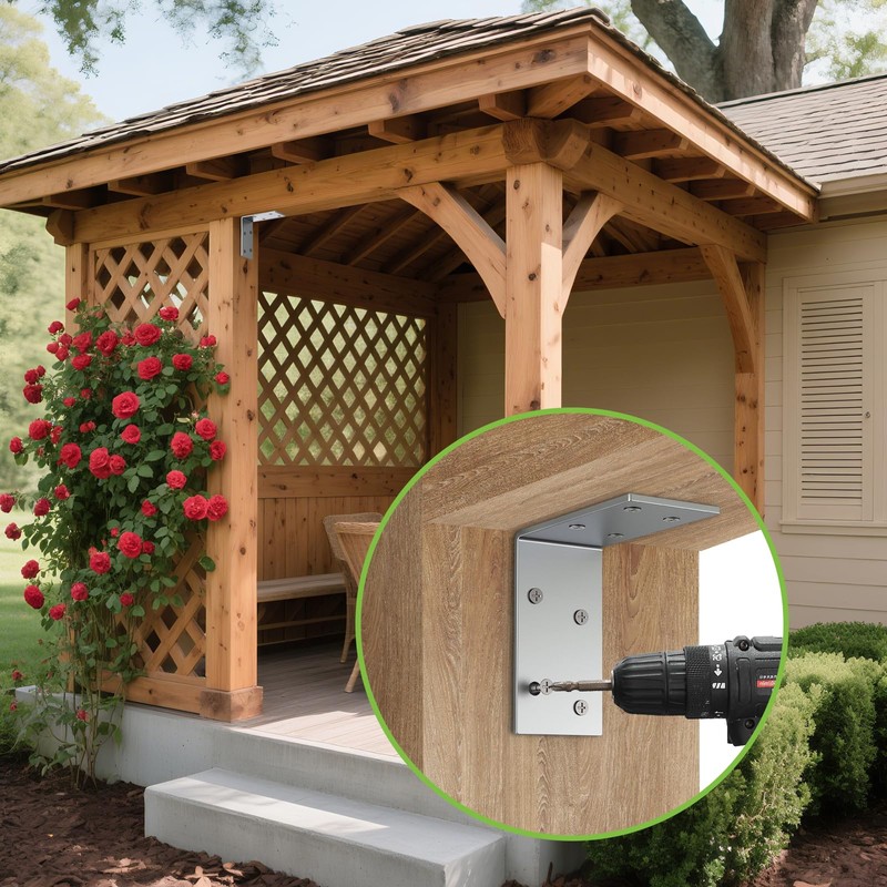 Heavy Duty L Brackets 12-ga,Angle Bracket 3"x3" Iron L Shape