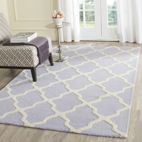 SAFAVIEH Cambridge Collection 4' x 6' Lavender / Ivory CAM121C