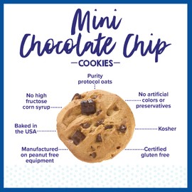 Goodie Girl Mini Chocolate Chip Gluten Free Cookie Snack Packs | Peanut Free, Gluten Free, Egg Free, Dairy Free | 90 Calories (Includes 24 Snack Packs)