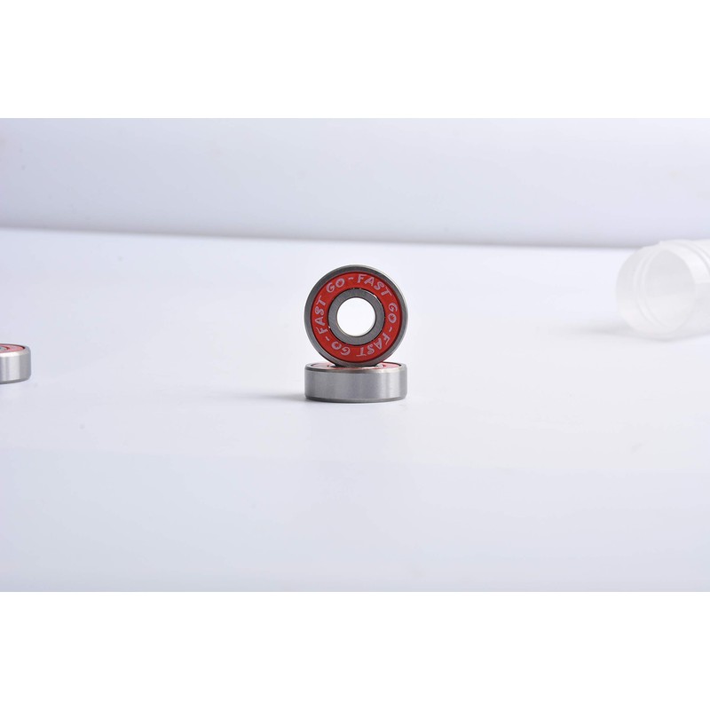 DEEPDREAM 608 ZZ Skateboard Bearings, Sackorange 608zz Double Shielded,8x22x7 Miniature
