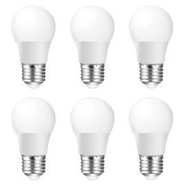 Poinivo 3W LED Light Bulb,3W E26 LED Light Bulbs,Low Wattage Light Bulbs,3000K Soft White,15W Equivalent,for Bathroom Vanity Porch String Light Bulbs,Non-dimmable,6 Pack