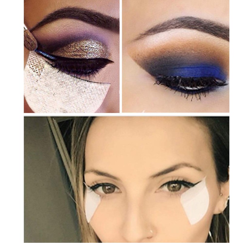 Pack of 100 Patches Eyeshadow Stencils, Makeup Eye Pad Stickers,
