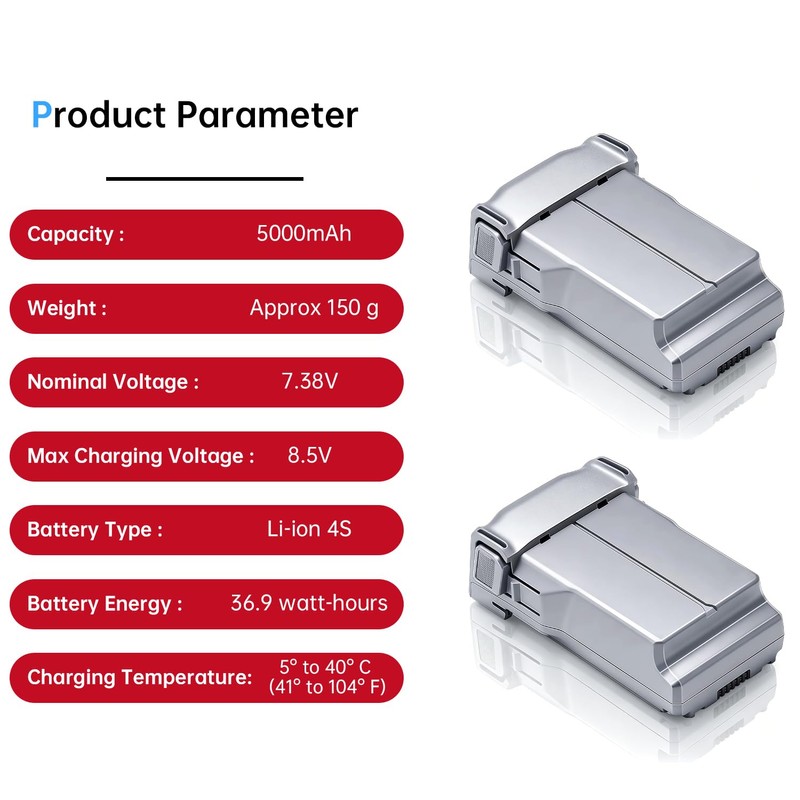 PoweLyt 1-Pack Mini 5 Pro/4 Pro/Mini3 Series Intelligent Flight Battery