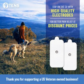 Discount TENS – XL Replacement Electrods for TENS Units 10 Pairs (20 Electrodes) – 2"x4" Premium Reusable Hydrogel Conductive Pads, Compatible with 3.5" Snap Connector TENS and EMS Devices