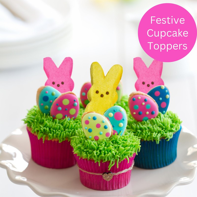 Marshmallow Peeps Pink and Yellow Easter Bunnies 8 ct (Pack
