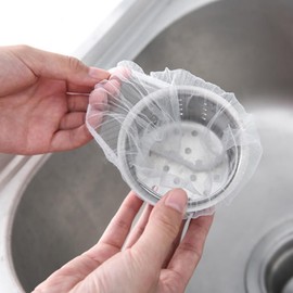 100 Packs Kitchen Sink Strainer Bags Mesh Sink Strainer Bags Sink Strainer Mesh Bag Strainer Filter Mesh Bag for Collecting Kitchen Food Waste Leftover Garbage Kitchen Sink