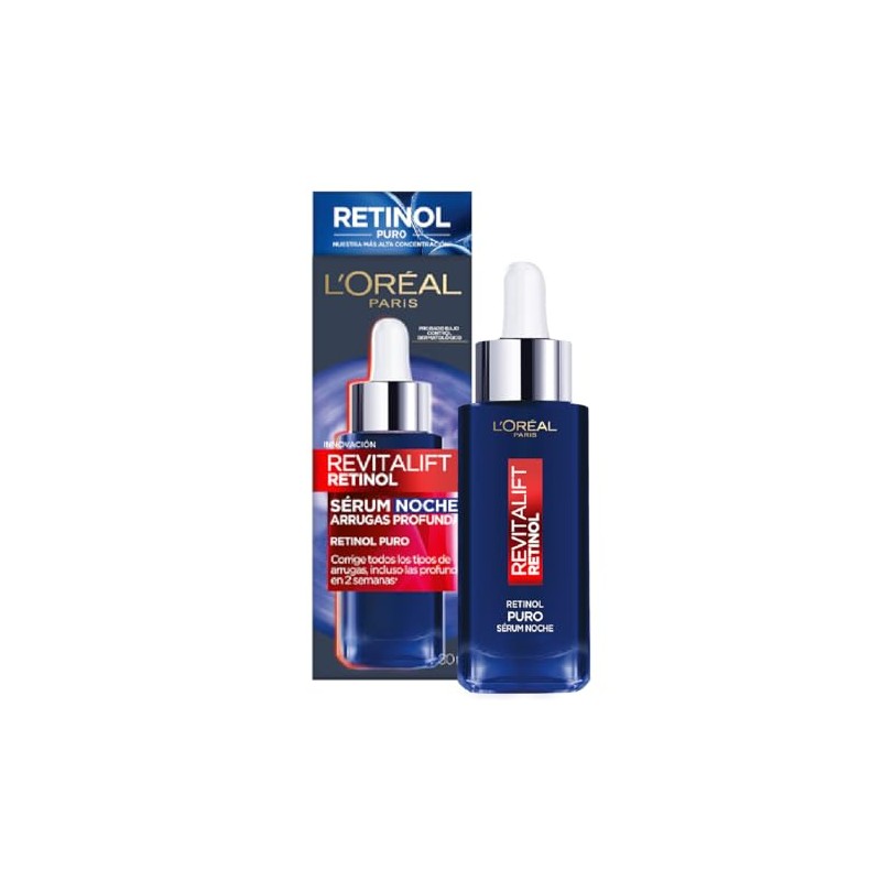 LOral Paris Revitalift Srum Facial Noche con Retinol Puro al