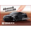 Tomica 4D 02 Nissan GT-R Meteo Flake Black Pearl Model