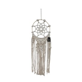 Peont Macrame Dreamcatcher Wall Hanging – Handmade 12-Inch Boho Decor with Intricate Tassels, Cotton Bohemian Art for Bedroom & Nursery