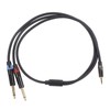 3.5mm 1/8 Inch Male to Dual 6.35mm 1/4 Inch TS