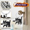 LunarCharm Black Cat Keychain Gifts for Cat Lovers for Women