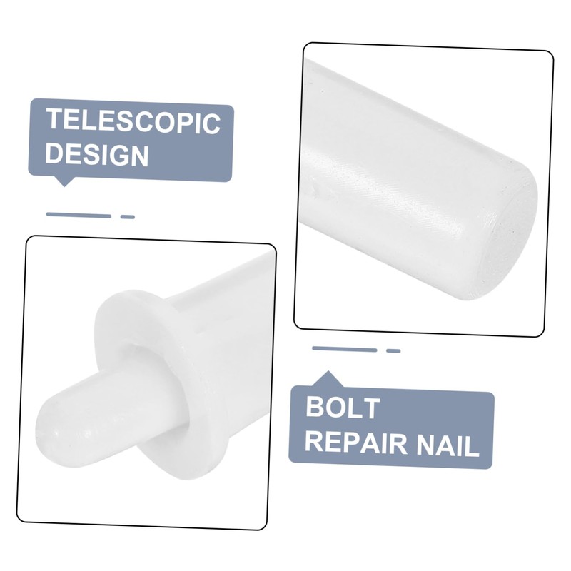 40pcs White Plastic Shutter Repair Pins Kit for Home Window