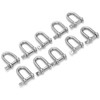 10pcs M4 Screw Pin Anchor Shackle 304 Stainless Steel Heavy