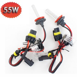 9004/9007 HID Xenon Headlight Bulbs,10000K 55W High Low Beam Xenon Replacement Bulb,Pack of Two