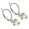 PATIKIL G9 Light Base Socket Kit, 2 Pack 10 Inch