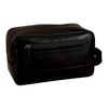 Leonhard Heyden Hamburg Leather Toiletry Bag 25.5 cm, black