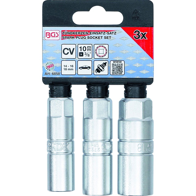 BGS 6858 | Spark Plug Socket Set 12-Point | 10