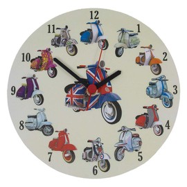 Scooter Collage Clock - Vespa - Lambretta - MS20